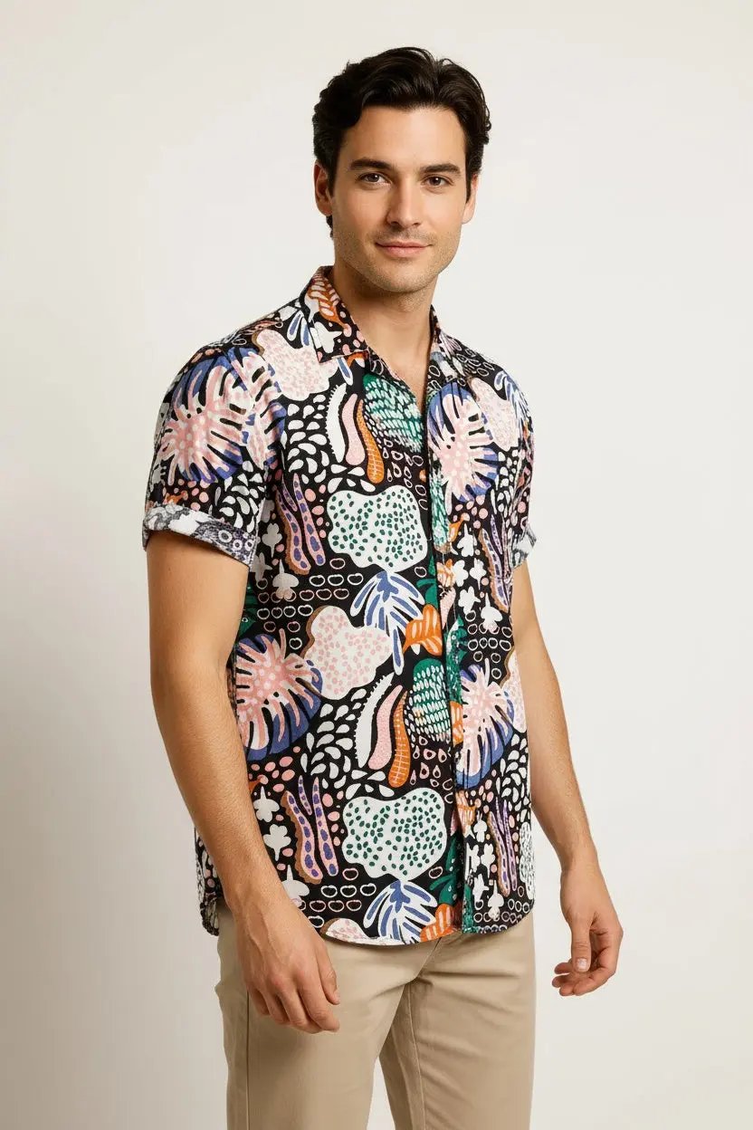Mens beach shirts Dan Flashes